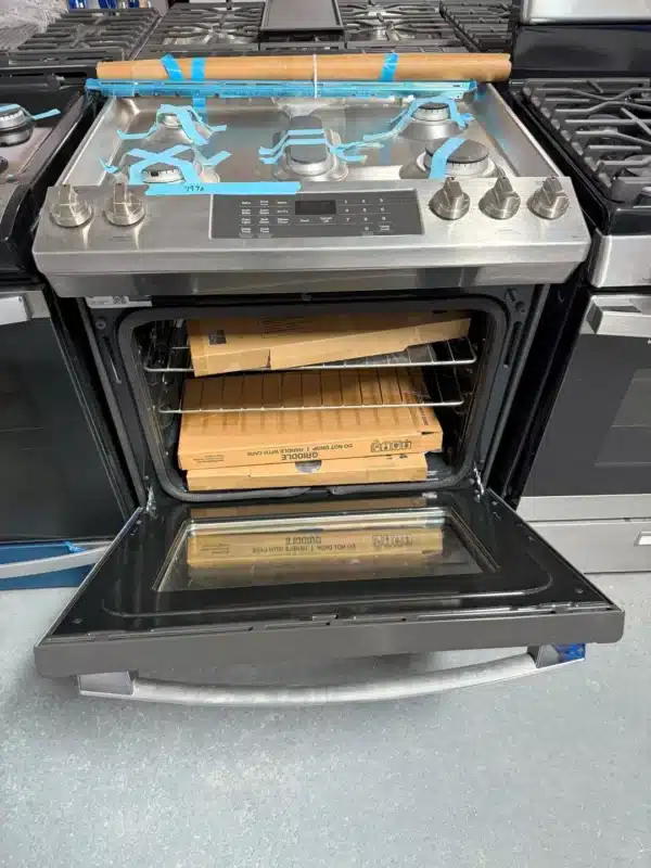 Cuisinière à gaz encastrable GE 30 po – 5,6 pi³, Convection, Air Fry sans préchauffage – JCGS760SP4SS – Image 5