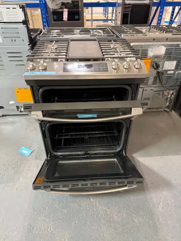 Cuisinière à gaz encastrable GE 30″ – Double four 6,7 pi³, Convection, Air Fry – JCGSS86SPSS – Image 5