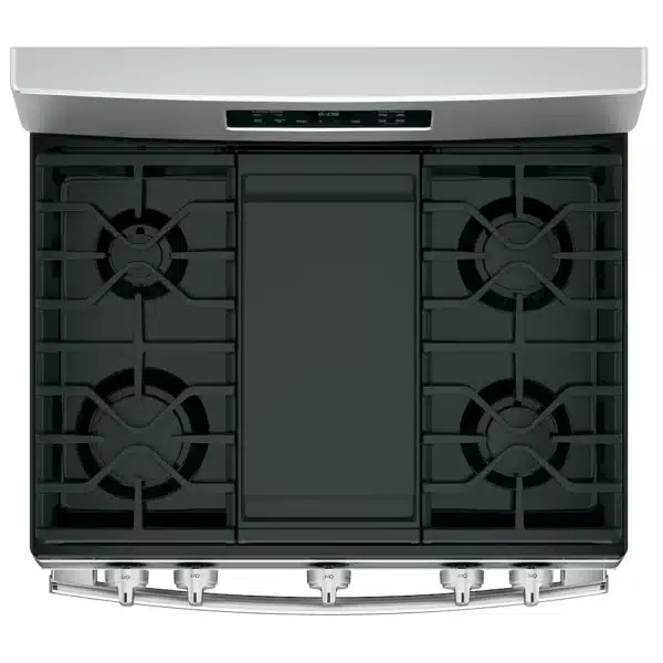 Cuisinière à gaz GE 30 po – 5,0 pi³, Steam Clean, grille avec broil drawer – JCGBS66SEKSS – Image 2