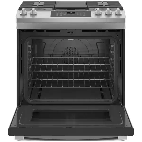 Cuisinière à gaz encastrable GE 30 po – 5,6 pi³, Convection, Air Fry sans préchauffage – JCGS760SP4SS – Image 3