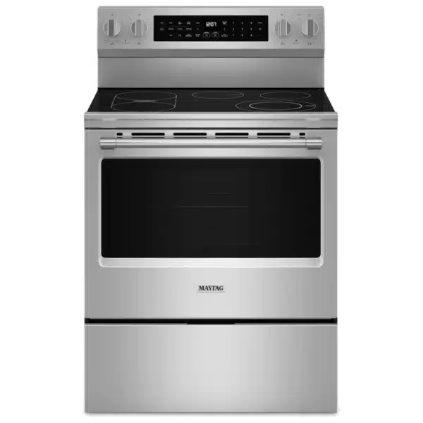 Cuisinière électrique Maytag – 30 po, 5,3 pi³, Acier inoxydable résistant aux traces de doigts - YMFES8030RZ