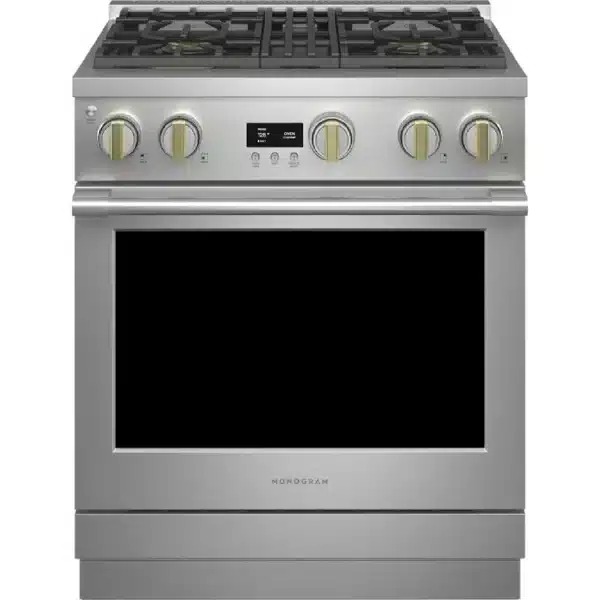Cuisinière au gaz Monogram 30 po – 4 brûleurs – Acier inoxydable - ZGP304NTSS