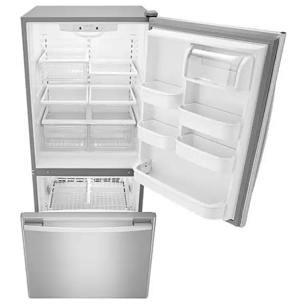 Réfrigérateur congélateur inférieur Amana 30″ en inox, 18,6 pi³, machine à glace en option – ABB1924BRM – Image 4