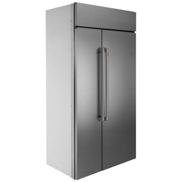 Side by Side Built-In Refrigerator Café 42″ 25.2 cu. ft. stainless steel, counter depth, freezer ice – CSB42WP2NS1 - Image 2