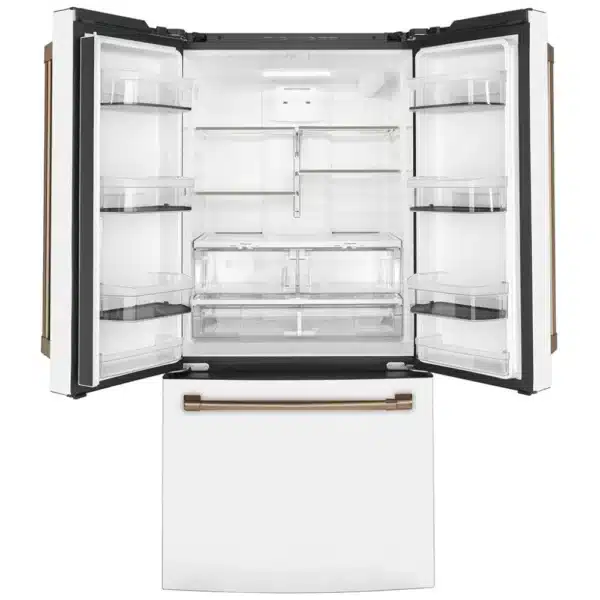 Réfrigérateur portes françaises Café 33″ 18,6 pi³ blanc mat, profondeur de comptoir, eau & glace – CWE19SP4NW2 – Image 4