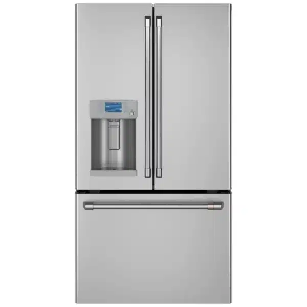 Réfrigérateur portes françaises Café 36″ en inox, 22,2 pi³, profondeur de comptoir, eau & glace, distributeur d’eau chaude – CYE22TP2MS1