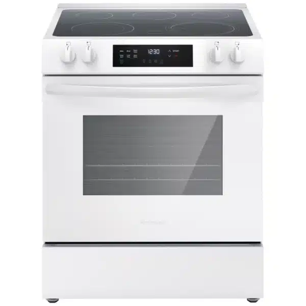 Frigidaire 30” Electric Range, 5 Burners, Convection, Air Fry – FCFE306CAW