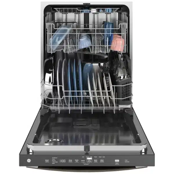Lave-vaisselle GE – 24", Acier inoxydable ardoise, 46 dB – GDT670SMVES – Image 2