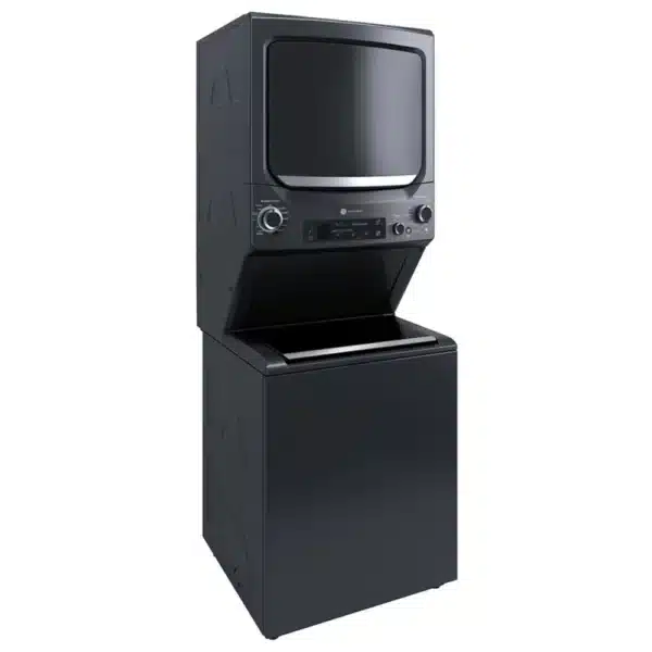 Centre de buanderie GE 27″ laveuse 4,5 pi³ & sécheuse électrique 5,9 pi³ noir – GUD57EEMTDG – Image 3
