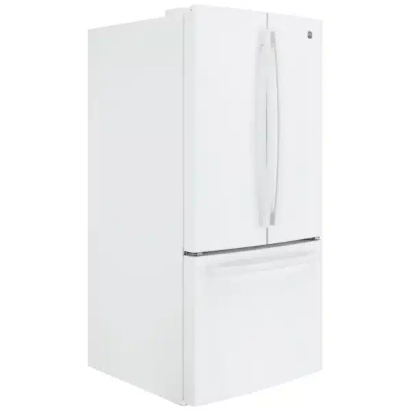 Réfrigérateur portes françaises GE 33″ 18,6 pi³ blanc, profondeur de comptoir, eau intérieure & glace congélateur – GWE19JGLWW – Image 3