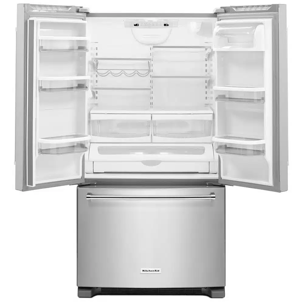 KitchenAid French Door Refrigerator 36″ 25.2 cu. ft. stainless steel, interior water & freezer ice – KRFF305ESS - Image 2