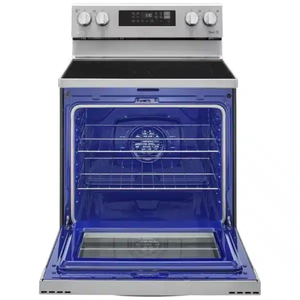 Cuisinière électrique LG 30’’ – 6,3 pi³, Convection, 5 brûleurs, Tiroir de rangement, Friture à air, Autonettoyage - LREL6323S – Image 3
