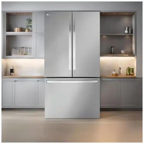 Réfrigérateur à portes françaises LG 36 po, 31,7 pi³, Distributeur d’eau intérieur distributeur de glace au congélateur – LRFLS3206S – Image 5