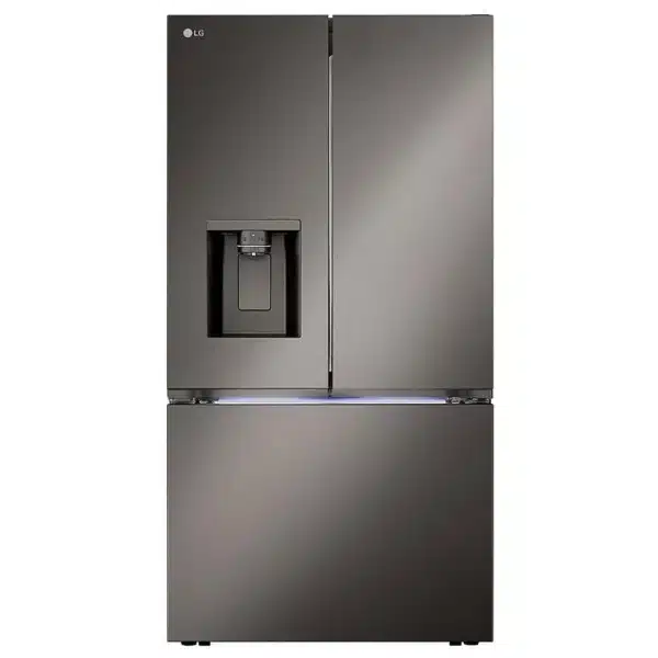 Réfrigérateur portes françaises LG 36″ 25,5 pi³ inox noir, profondeur de comptoir MAX, eau & glace, Craft Ice – LRYXC2606D