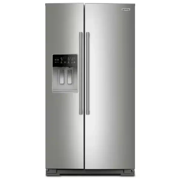 Maytag Side by Side Refrigerator 36″ 20.8 cu. ft. fingerprint resistant stainless steel, counter depth, water & ice – MRSC6636RZ00