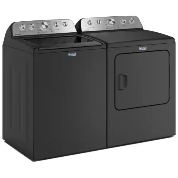 Ensemble laveuse sécheuse Maytag 27″ chargement par le haut 5,5 pi³ & électrique 7,0 pi³ – MTW5600RU0 & YMED5605RU0 – Image 2
