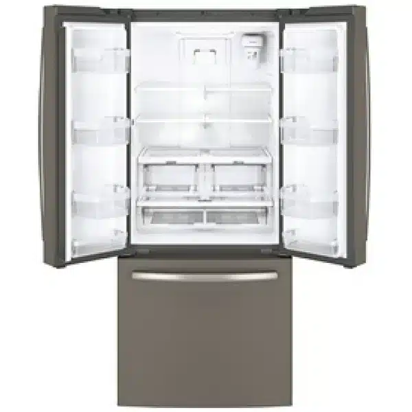Réfrigérateur portes françaises GE Profile 30″ 20,8 pi³ ardoise, machine à glace, tiroir garde-manger pleine largeur – PNE21NMLKES – Image 3