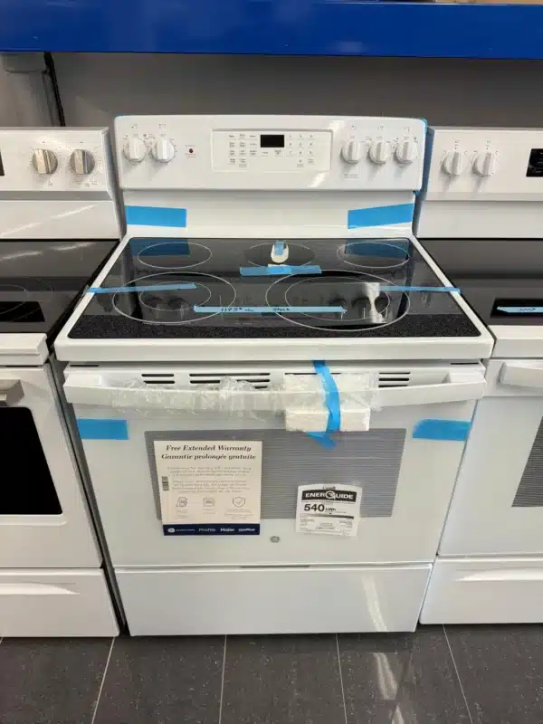 Cuisinière électrique GE 30 po – 5 brûleurs – Convection – Blanche - JCB840DVWW – Image 5
