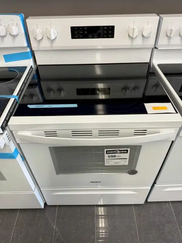 Cuisinière électrique Whirlpool 30 po – 5 brûleurs – Convection – Blanc - YWFES5030RW – Image 6