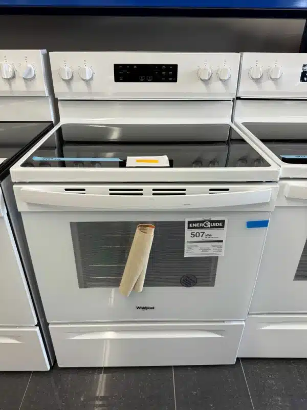 Cuisinière électrique Whirlpool 30 po – 4 brûleurs – Blanche - YWFES3530RW – Image 4