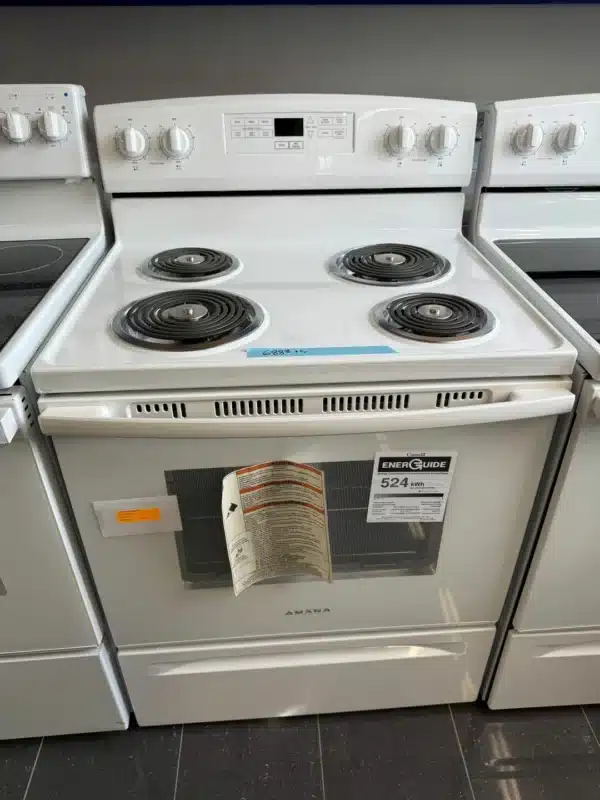 Cuisinière électrique Amana 30 po – 4 brûleurs – Temp Assure – Blanche - YACR4303MFW – Image 3