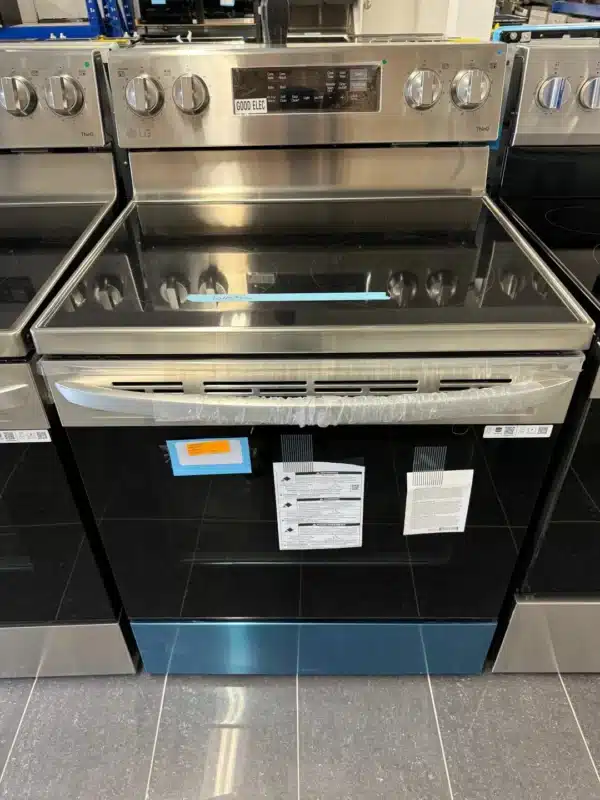 Cuisinière électrique LG 30’’ – 6,3 pi³, Convection, 5 brûleurs, Tiroir de rangement, Friture à air, Autonettoyage - LREL6323S – Image 5