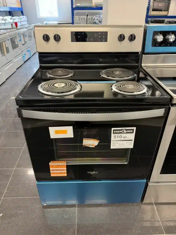Cuisinière électrique Whirlpool 30 po – 4 brûleurs – Acier inoxydable - YWFC315S0JS – Image 4