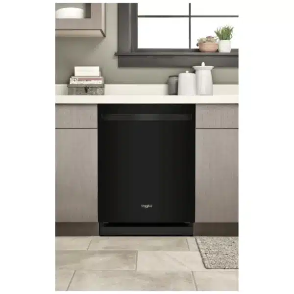 Lave-vaisselle Whirlpool 24 po encastrable, 3e panier, 47 dBA – Noir – WDT550SAPB – Image 2
