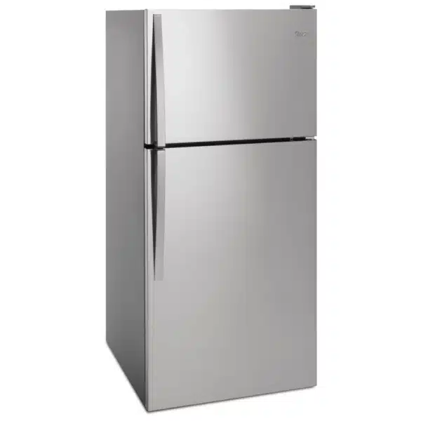 Réfrigérateur congélateur supérieur 30″ Whirlpool 18,2 pi³ inox, machine à glace optionnelle – WRT148FZDM – Image 2
