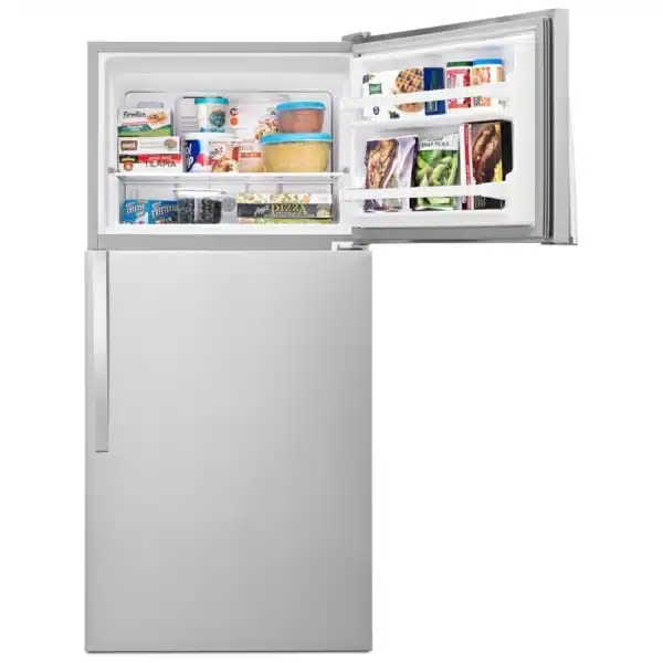 Réfrigérateur congélateur supérieur 30″ Whirlpool 18,2 pi³ inox, machine à glace optionnelle – WRT148FZDM – Image 3