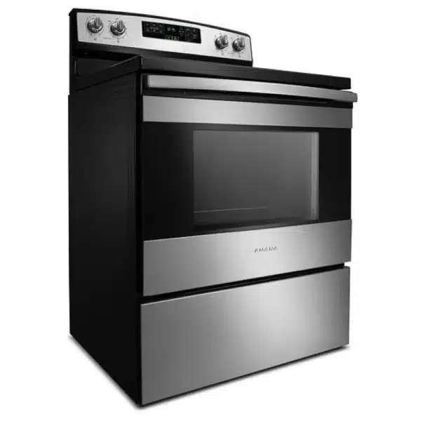 Cuisinière électrique Amana 30 po – 4 brûleurs – Blanc - YAER6603SFW – Image 2