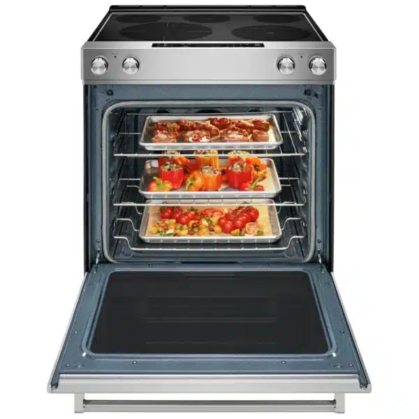 Cuisinière électrique KitchenAid 30 po – 5 brûleurs – Convection véritable – Acier inoxydable -YKSEG700ESS – Image 3