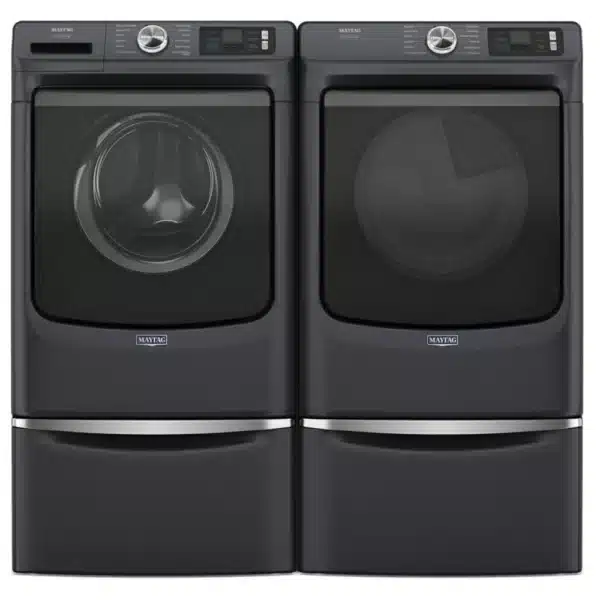 Ensemble laveuse sécheuse Maytag 27″ frontale 5,0 pi³ & électrique 7,3 pi³ inox – MFW7020RF0 & YMED7020RF0 – Image 4