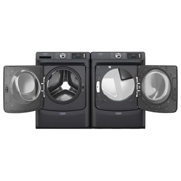 Ensemble laveuse sécheuse Maytag 27″ frontale 5,0 pi³ & électrique 7,3 pi³ inox – MFW7020RF0 & YMED7020RF0 – Image 2