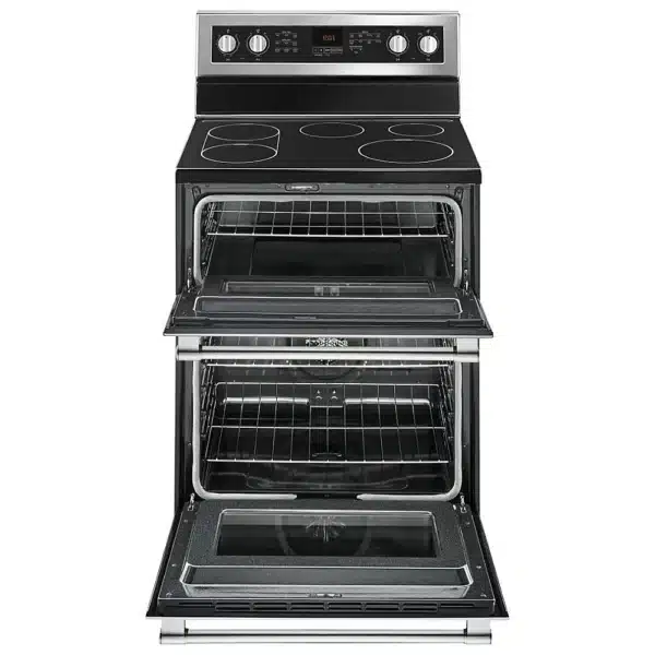 Cuisinière électrique double four Maytag 30″ 6,7 pi³ inox, convection européenne véritable – YMET8800FZ – Image 2