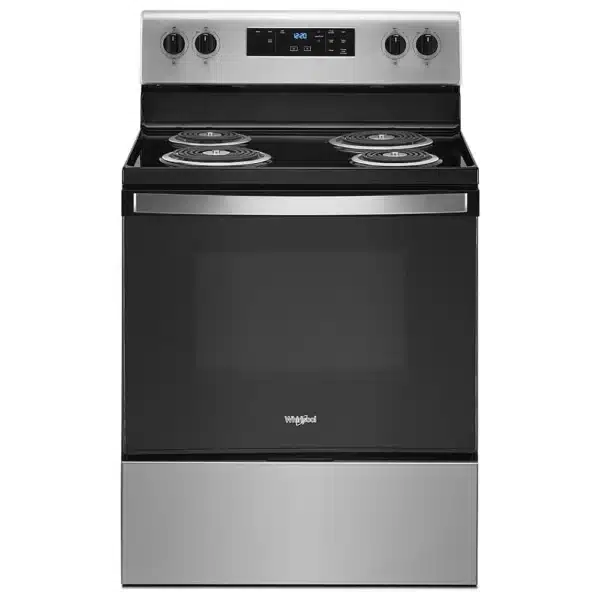 Cuisinière électrique Whirlpool 30 po – 4 brûleurs – Acier inoxydable - YWFC315S0JS