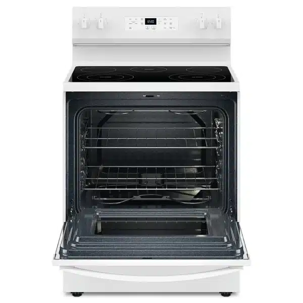 Cuisinière électrique Whirlpool 30 po, 4 éléments, Blanc – YWFES3330RW – Image 2