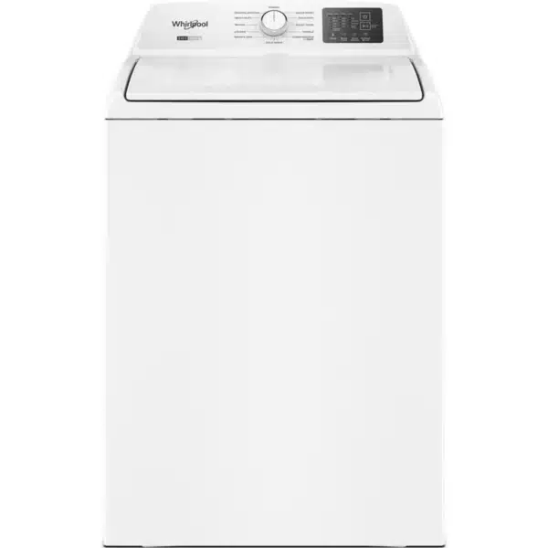 Ensemble laveuse sécheuse Whirlpool 27″ chargement par le haut 4,8 pi³ & électrique 7,0 pi³ blanc – WTW4107SW0 & YWED4105SW0 – Image 4