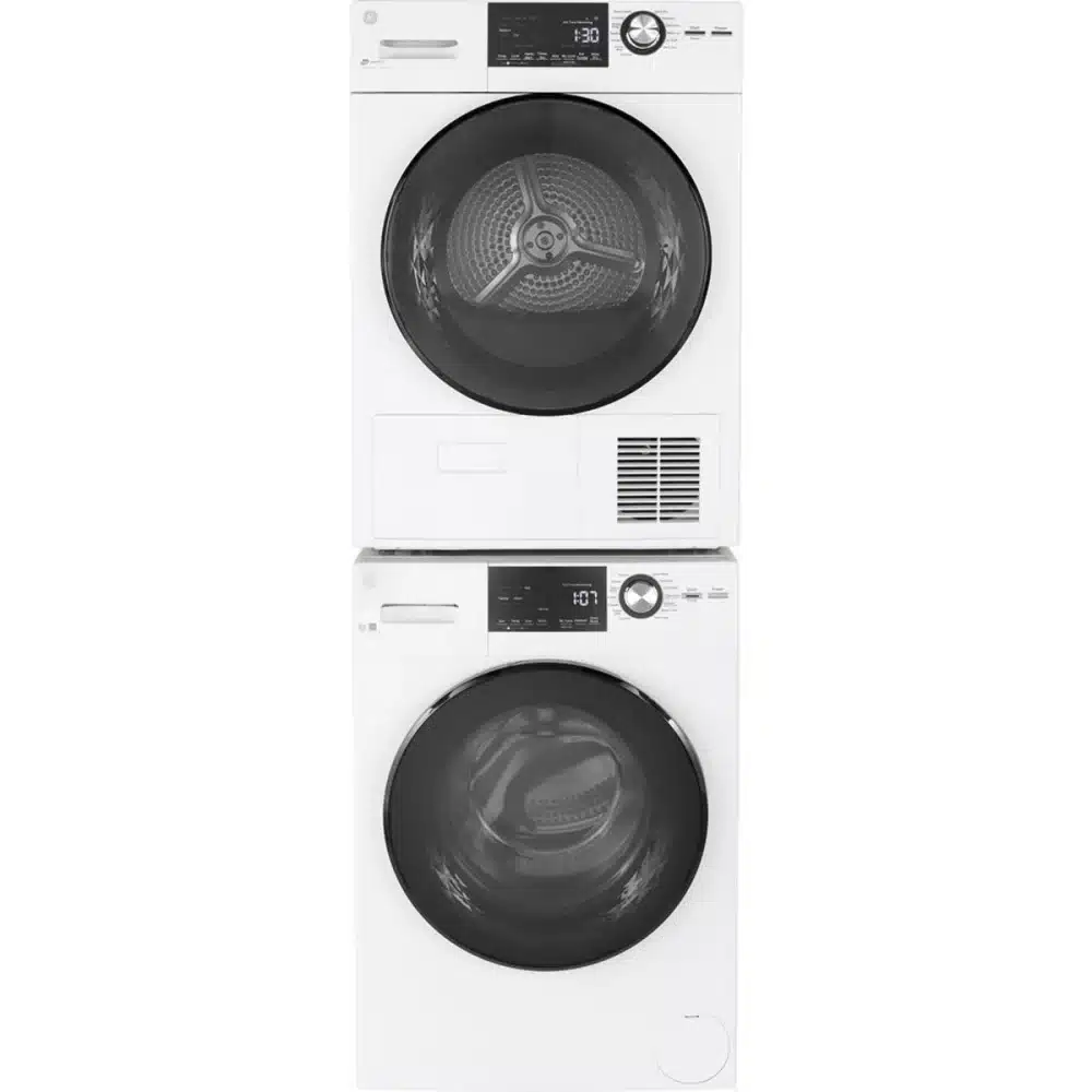 GE Compact Washer and Dryer Set 24” – White – GFW148SSM1WW & GFD14JSIV4WW