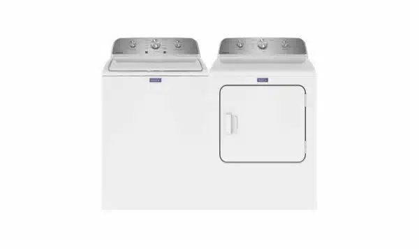 Maytag Washer Dryer Set 27″ Top Load 4.5 cu.ft. & Electric 7.0 cu.ft. White – MVW4505MW & YMED4500MW