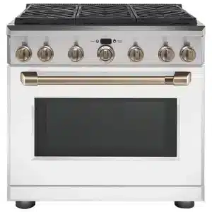 Café 36'' Dual-Fuel Range – Matte White – 6 Burners – C2Y366TP4MW2