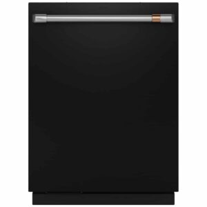 Lave-vaisselle Café, 24", 44 dB, 6 cycles, 16 couverts, 3 paniers, Broyeur d’aliments, Intérieur inox, Wi-Fi, Noir – CDT858P3VD1