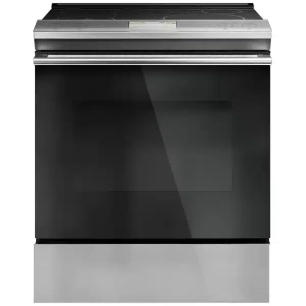 Cuisinière à induction Café 30″ 5,3 pi³ convection européenne, tiroir-réchaud, platine – CHS90XM2NS5