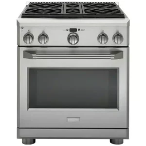 Cuisinière mixte 30 po Monogram – 5,3 pi³, acier inoxydable – ZDP304NPSS