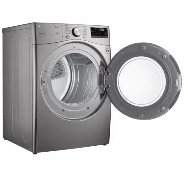 LG Washer Dryer Set 27″ Front Load 5.2 cu. ft. & Electric 7.4 cu. ft. Graphite Steel – WM3850HVA & DLEX3850V - Image 4