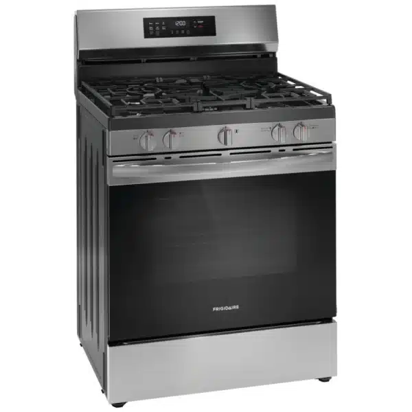 Frigidaire Gas Range 30″ 5.3 cu.ft. Convection, Air Fry, Storage Drawer, Stainless Steel – FCRG3083AS - Image 3