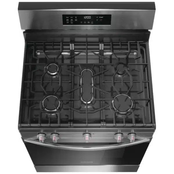 Frigidaire Gas Range 30″ 5.3 cu.ft. Convection, Air Fry, Storage Drawer, Stainless Steel – FCRG3083AS - Image 2