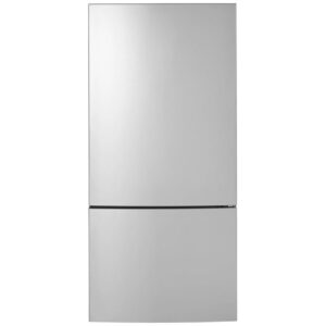 Réfrigérateur à congélateur inférieur profondeur comptoir 31", GE, 17,7 pi³, inox – GBE17HYRFS
