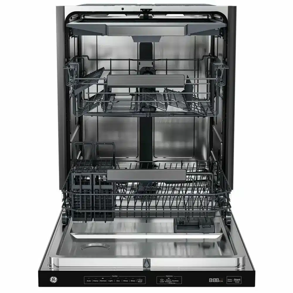 GE 24″ Dishwasher, 47 dB, 8 Cycles, 15 Place Settings, Stainless Steel – GBT600SSVBOFS - Image 3