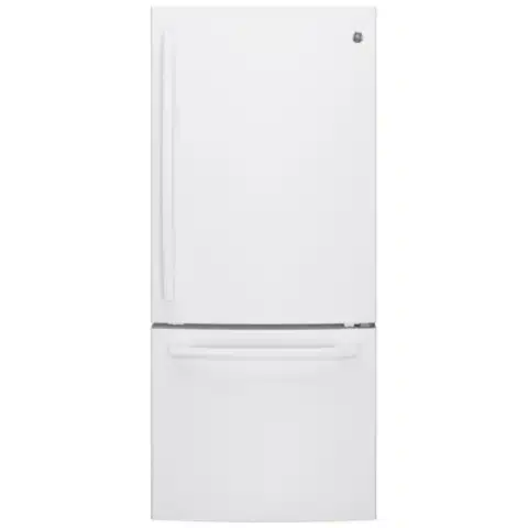 Réfrigérateur à congélateur inférieur GE 30 pouces, 20,9 pi³, blanc – GDE21DGKWW